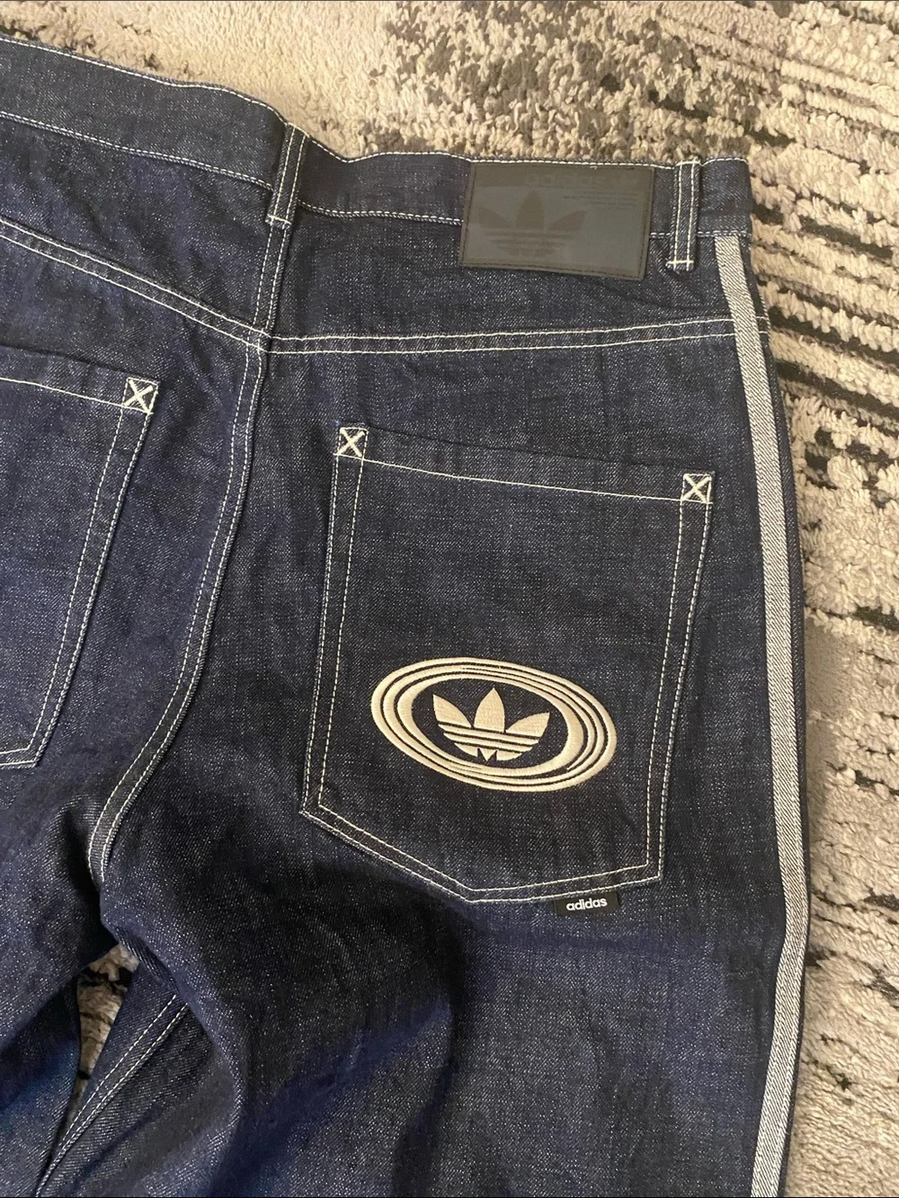 New Men’s Adidas Originals 90S ALTERNATIVE SPORT WIDE LEG SKATER JEAN 34